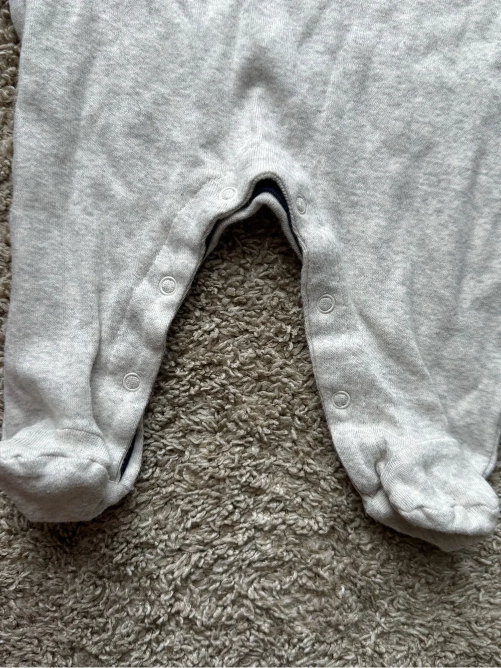 Bloomin’ Baby “I Am Easily A-Moosed” Footed Sleeper Gray Moose Pajamas 3-6M